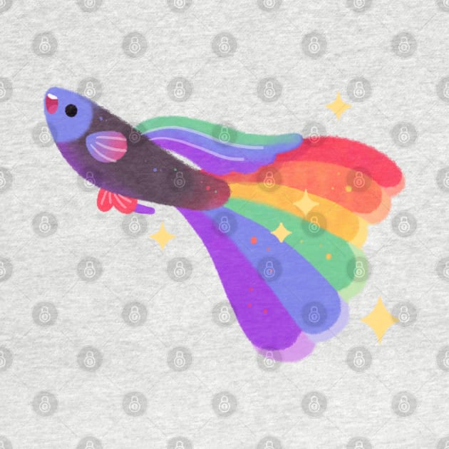 Rainbow guppy 10 by pikaole